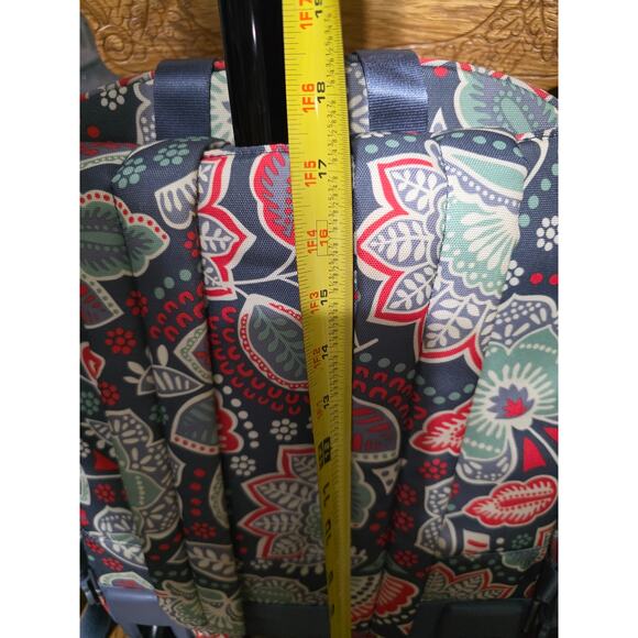 Vera Bradley Lighten Up Rolling Backpack Retired Nomadic Floral Print - Picture 7 of 10